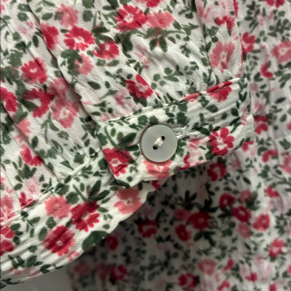 Romantic Floral Print Women's Tunic Blouse - Picture 5 of 7